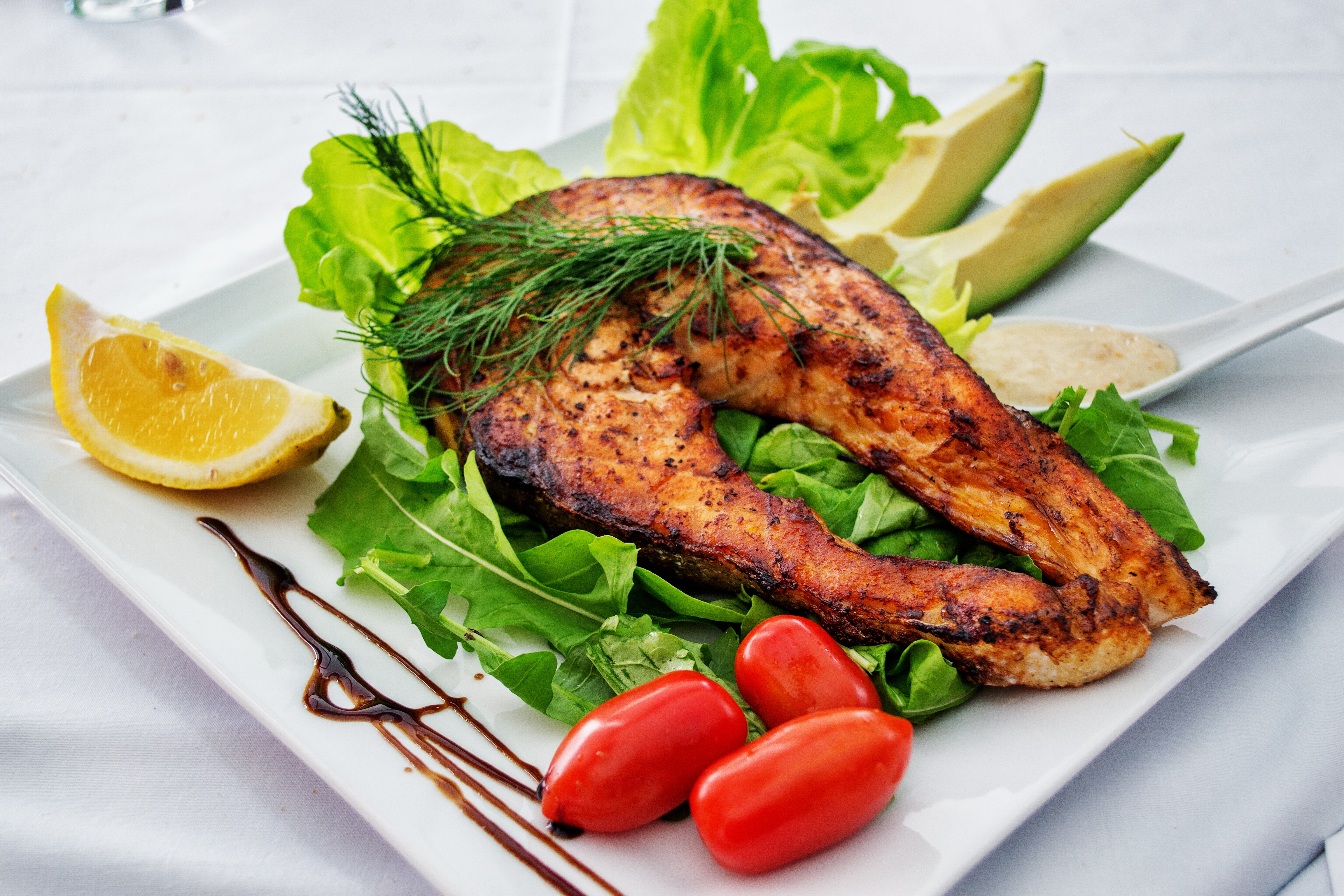 Grilled Salmon Steak